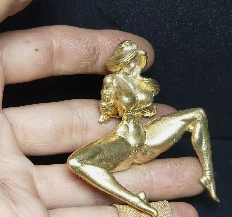 Brass Primary Color Bundle of Big-breasted Beauty Body Art Ornaments 4