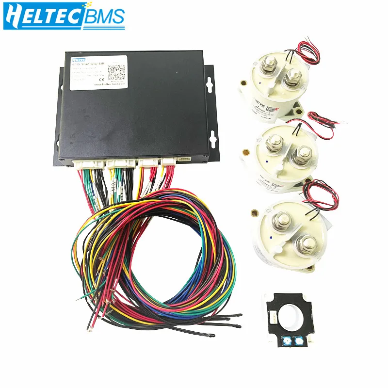 Heltec Relay Smart BMS  500A 4S -64S lifepo4 bms with BT UART 485 CAN for 3.7V 3.2V Lithium Battery Pack  8S 16S 32S 36S 110V