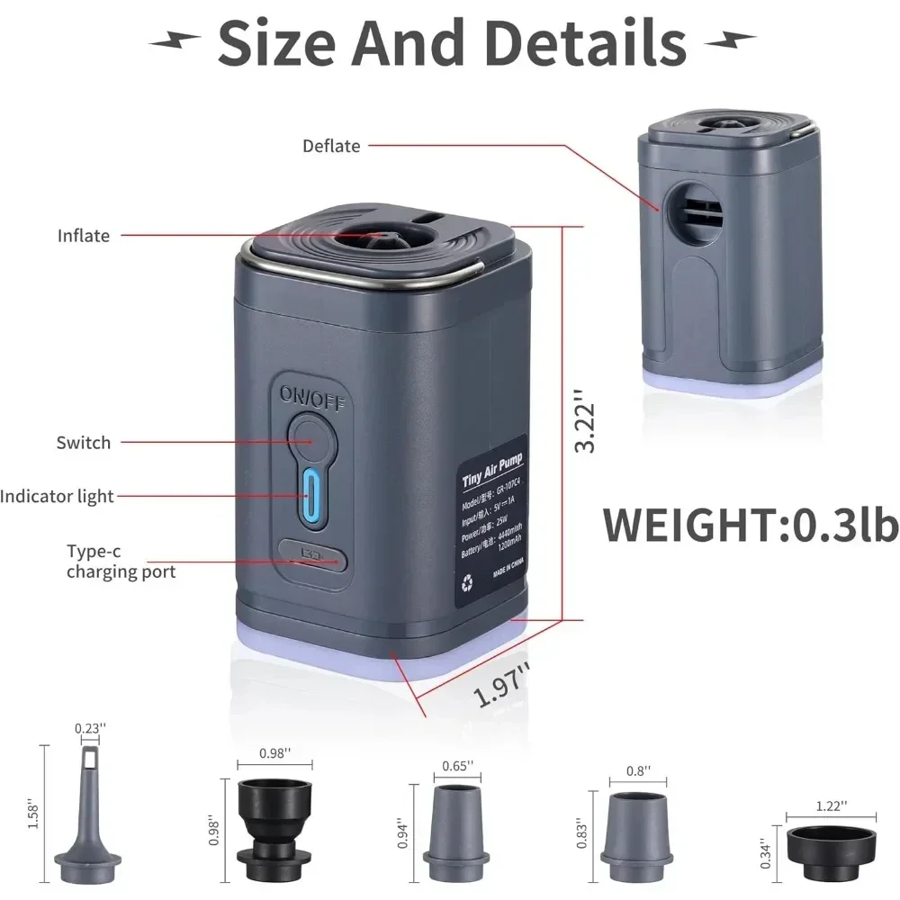 Portable Wireless Mini Electric Air Pump