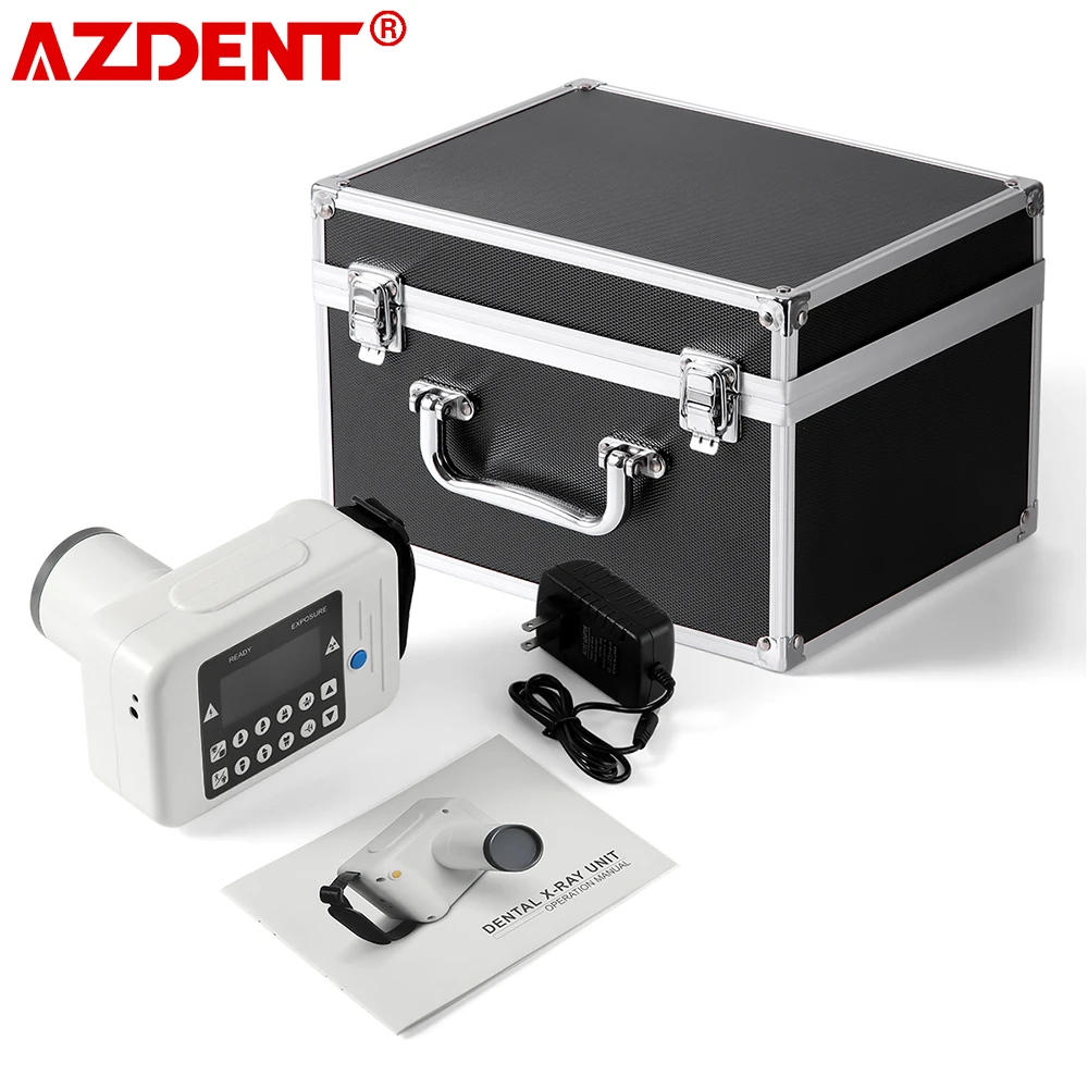 

AZDENT Portable Dental X-ray Machine High Frequency Digital Densor X Ray Film 105mm Distance Dentistry Equipment Tools