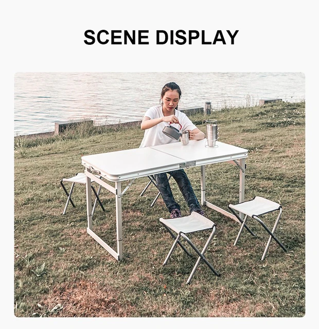 Chaises d'extérieur pliables portables, ensemble de Table, Patio, 1 Table  et 4 chaises pour pique-nique Barbecue dans la cour, balcon, chaise de  jardin - AliExpress