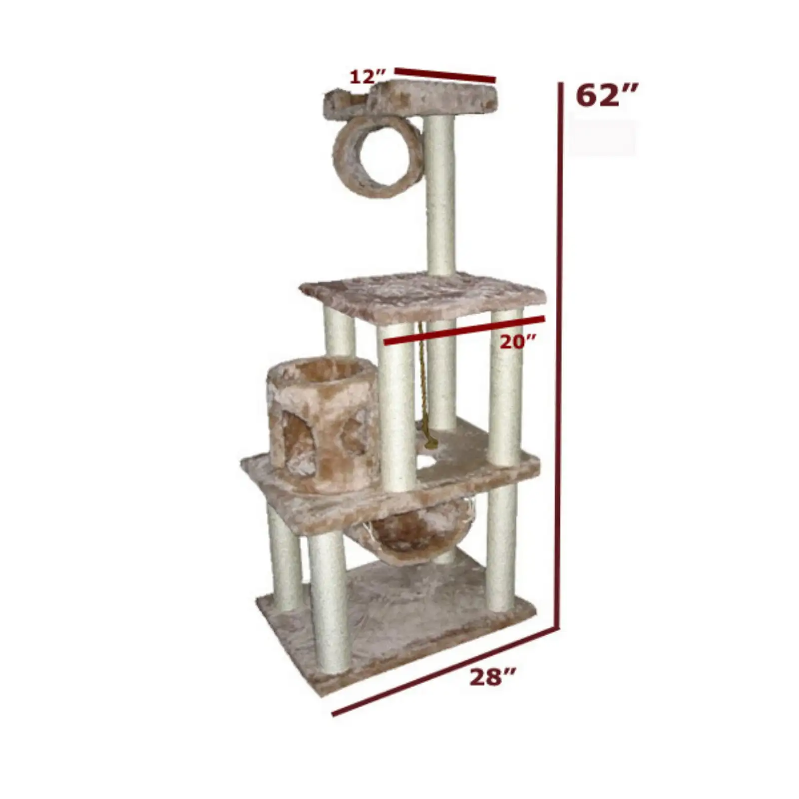 

Majestic Pet 62 in. Casita Fur Cat Tree