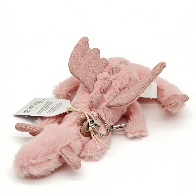 Dragon Plush Bag Charm 50cm Malachy Pink Snow Matcha White Snow Toy