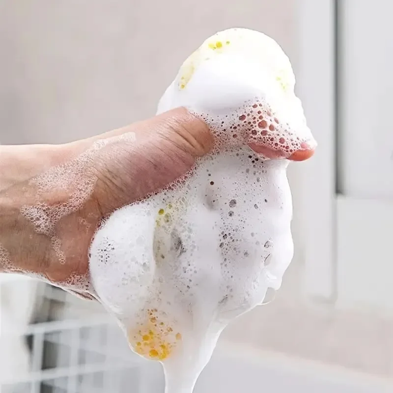 Kitchen Cleaning microfiber towel Double Sided Dishwashing Sponge Kitchenware Brushes Anti Grease Wiping Rags Absorbent Washing Dish Cloth