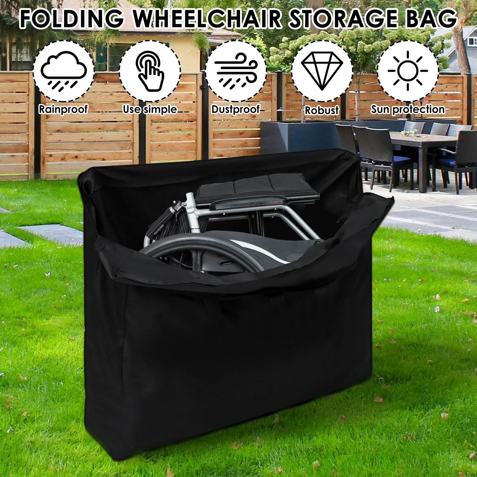 Waterproof Oxford Cloth Rollator Travel Bag