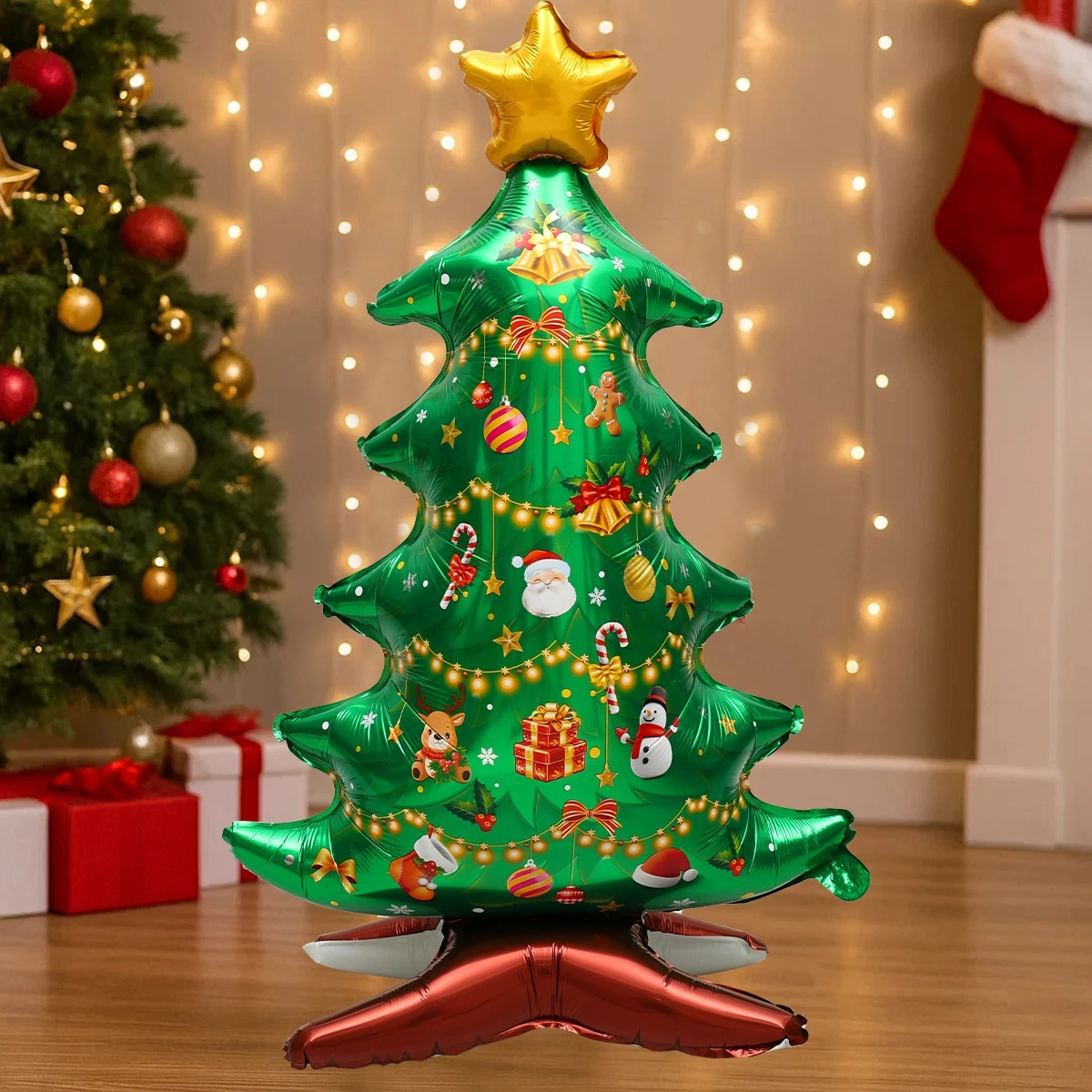 1pc Große Weihnachten Stehende Folienballons Weihnachtsbaum Santa Claus Schneemann Nussknacker Weihnachten Folienballon Neujahr Ballon