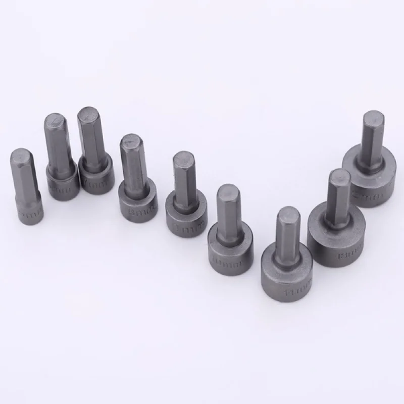 9pcs/14pcs 5mm-13mm Hex Sockets Sleeve Nozzles Nut Driver Set Screwdriver Set Schroevendraaier Set Bits Tools Socket Wrenches