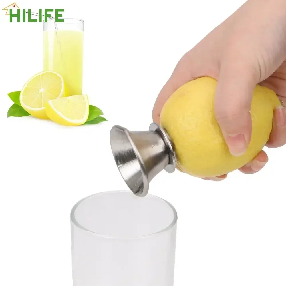 1 PC Hand Juicer Pourer Stainless Steel for Lemon Orange Limes