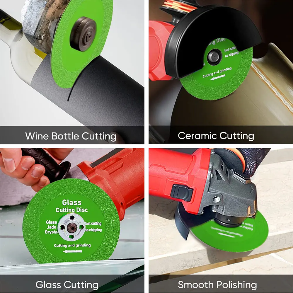 Glass Cutting Disc 1mm Ultra Thin Saw Blade For Angle Grinder Diamond Cutting Blades Glass Cutters Tools for Jade Crystal Bottle