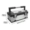 Protector Hard Case Carry on Protection Travel Portable Tool Box with Lock 6