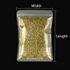 Food Grade Zip Lock Bag 100pcs Matte Transparent Zipper Resealable Plastic Pouch - Self-sealing Packaging for Underwear / Snacks 3