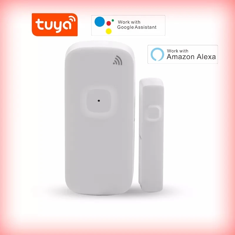 Tuya Door sensor with battery recharge port wireless Magnetic window detector Magnet switch open alarm smart life AlexaGoogle door window sensor