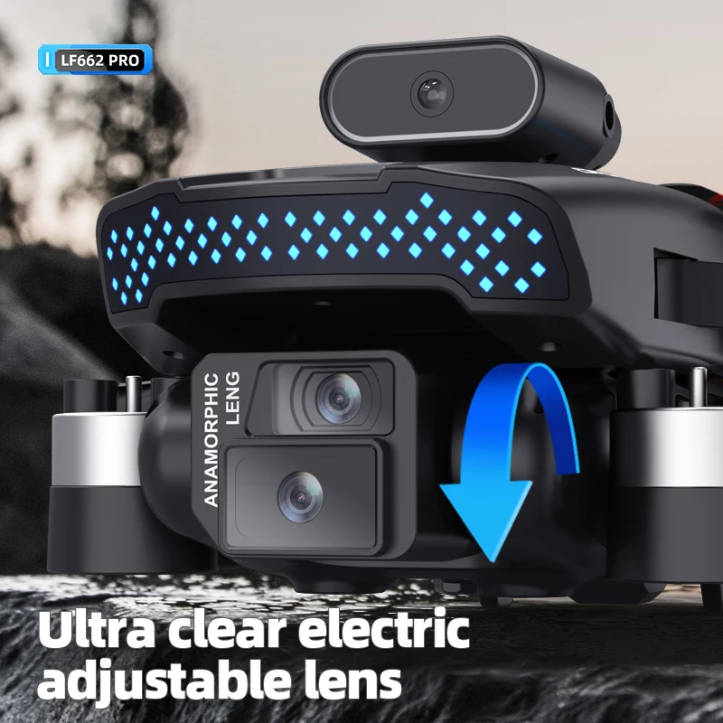 리모컨 4K 드론 HD 카메라 RC 쿼드콥터 FPV 접이식 브러시리스 모터 장난감, 남아용 장애물 회피 드론 선물