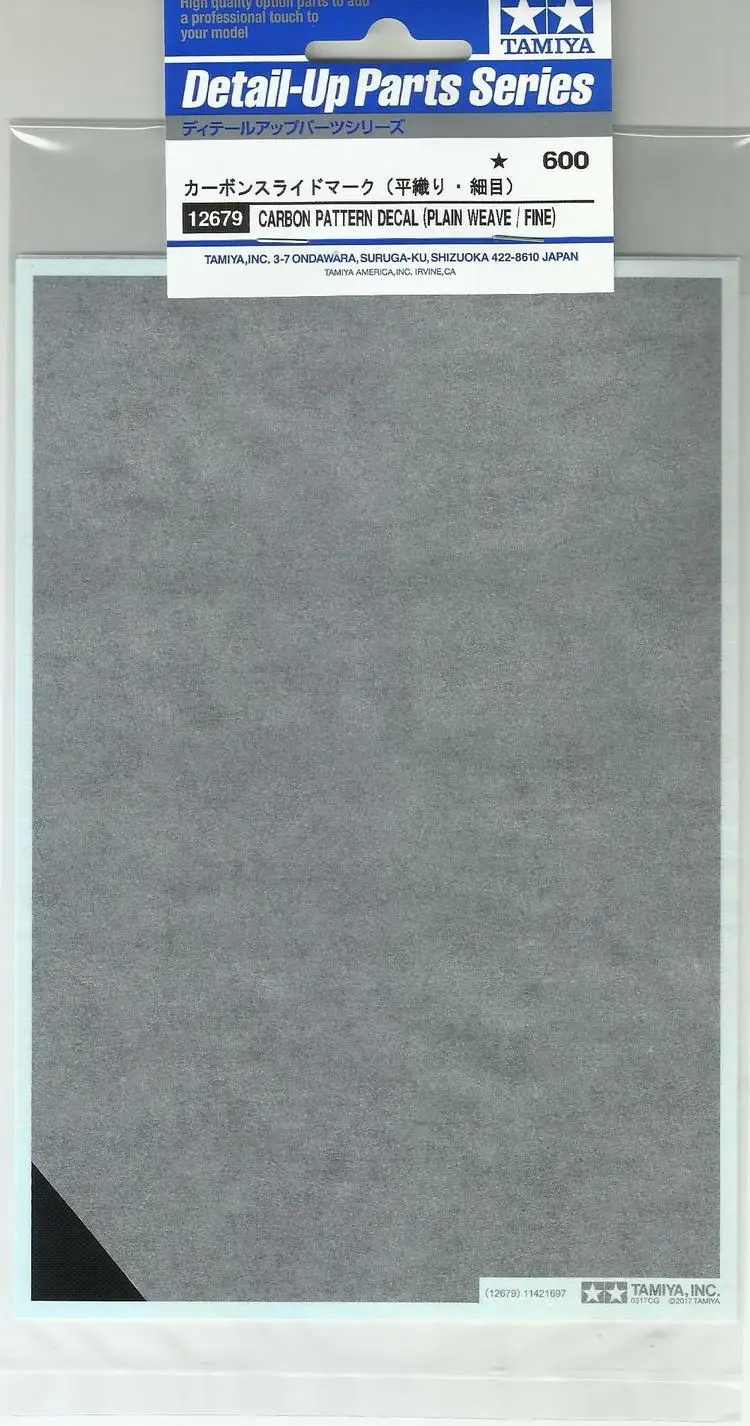 

Наклейка Tamiya 12679 с узором из углерода (обычное плетение/мелкие)