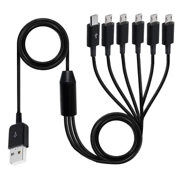 USB 2.0 A 타입 수 1-6 4 3 마이크로 USB 수 분배기 Y 충전 날짜 케이블 코드, 화웨이, 삼성, 샤오미 모바일 노트북 은행용