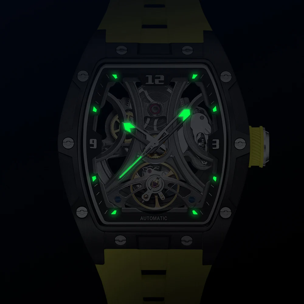 MEGIR 2026 New Men Automatic Mechanical Watches Men Luxury Brand Movemen Stainless Steel Waterproof Watch Relogio - 6