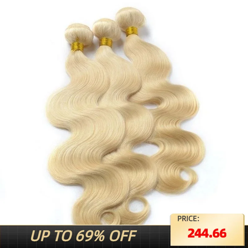 

Ali Queen Hair Brazilian Unprocessed Raw Virgin Bundles #613 Body Wave Human Hair Weaving Wigs Hair Extensions