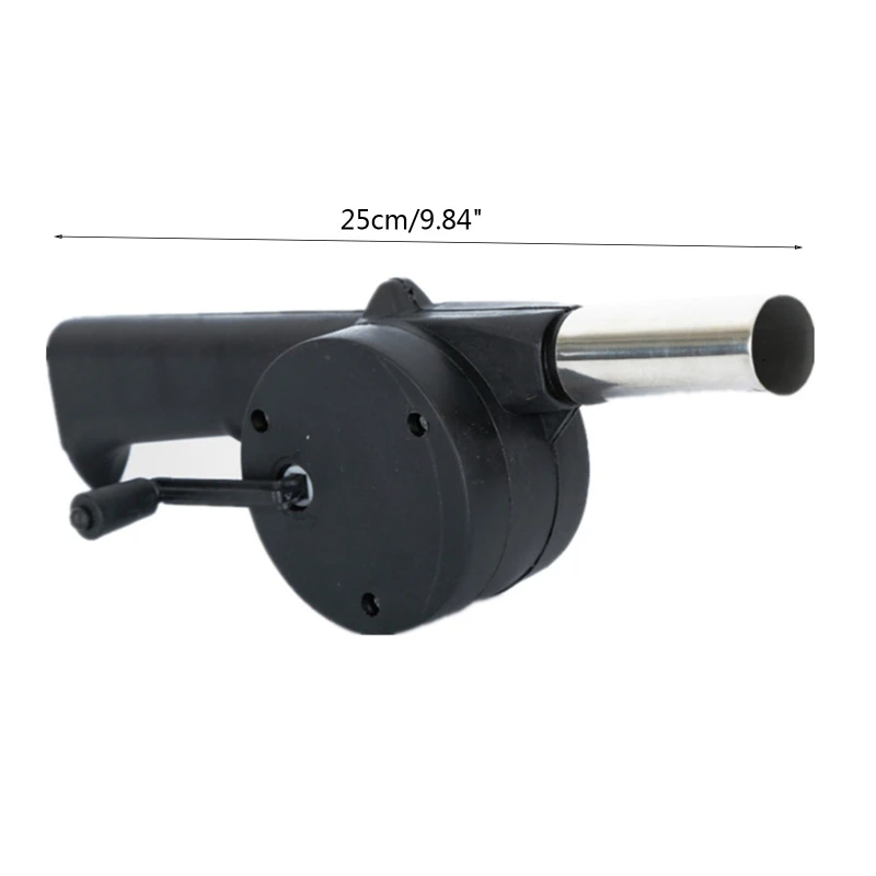 1PC Outdoor Cooking BBQ Fan Air Blower For Barbecue Fire Bellows Hand Crank Tool For Picnic Camping Handheld Cooking Fan Tool