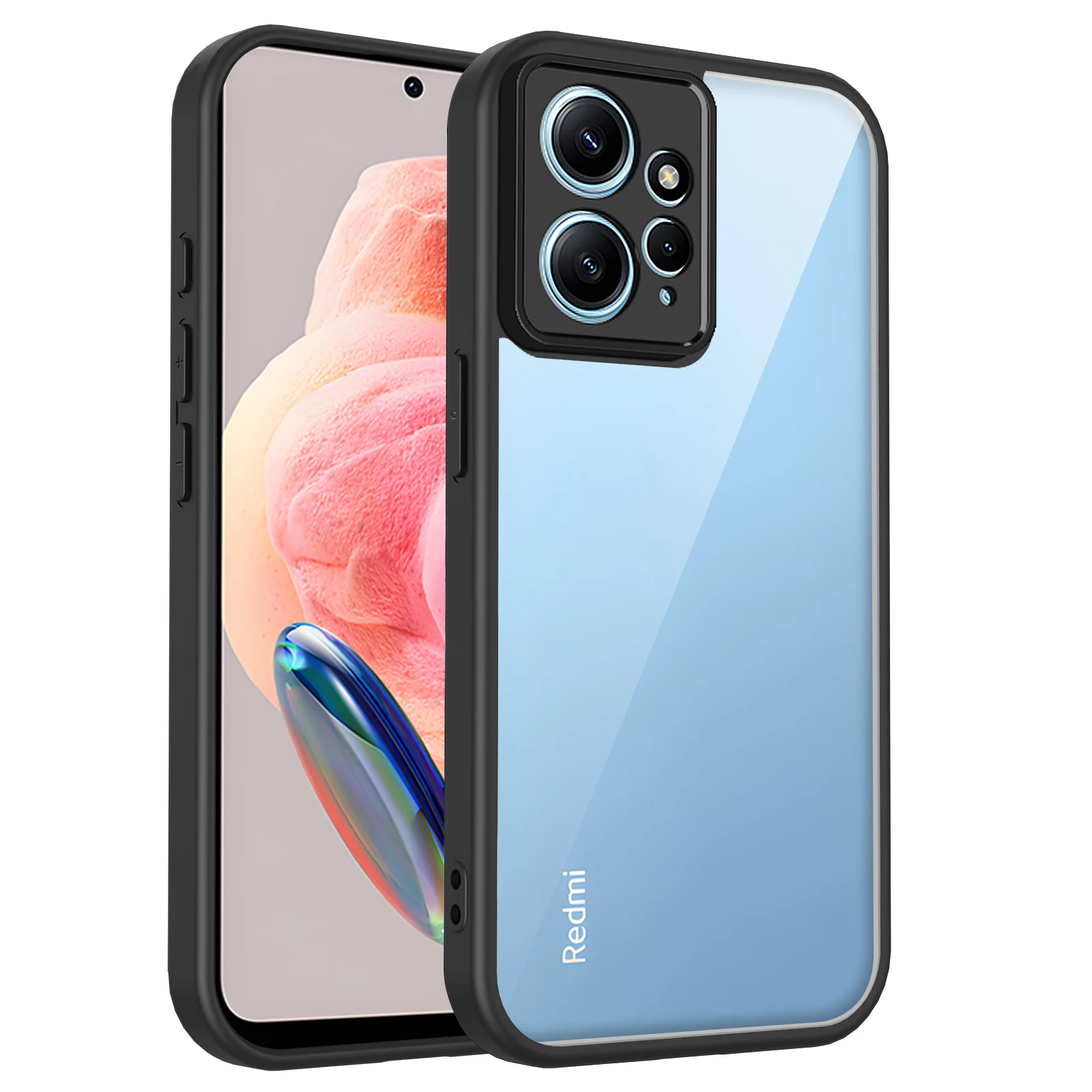 Air Cushion Silicon Bumper Clear Matte Back Phone Case Cover