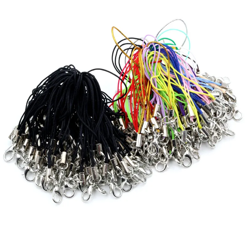 100-Piece Lanyard Strap with Lobster Clasp for Keychains and Bag Accessories