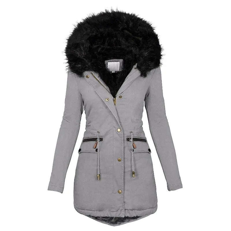 

Women Hooded Warm Parkas 2021 Thicker Plus Size Winter Jacket Fashion Coat Women Clothes Outdoor Overcoat Manteau Femme Hiver