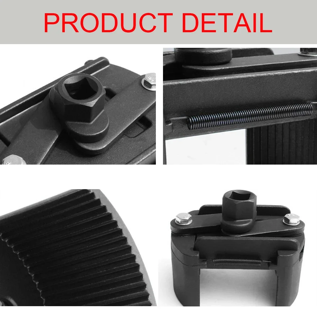 New Two-Jaws Oil Filter Wrench Fuel Filter Remover 60mm-80mm Cast Steel Adjustable Removal Tool Cast Steel Wrenches oil filter wrench