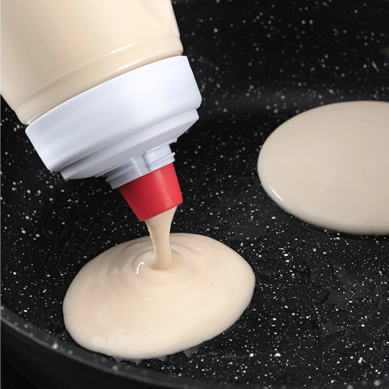 Pancake Batter Bottle Battler Mixer With Blender Ball Wire Whisk For Restaurant Baking Pancakes Cupcakes Muffins Crepes