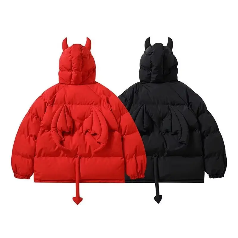 Hip Hop Parkas Men Women High Street Youth Hooded Padded Jackets Windbreaker Thick Warm Puffer Bubble Coats Unisex Casual Winter