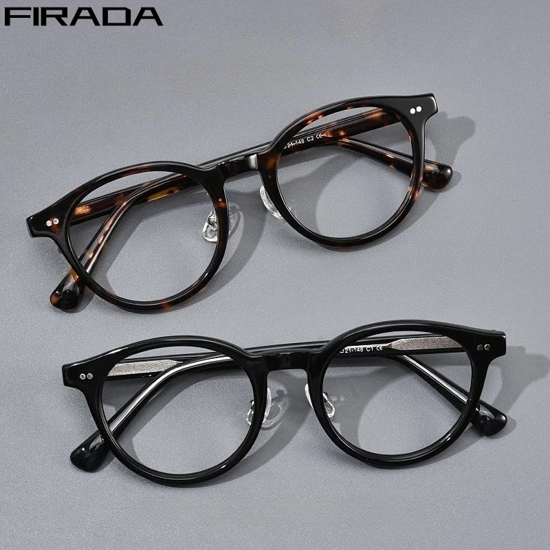 FIRADA Fashion Luxury Glasses Women Vintage Acetate fiber