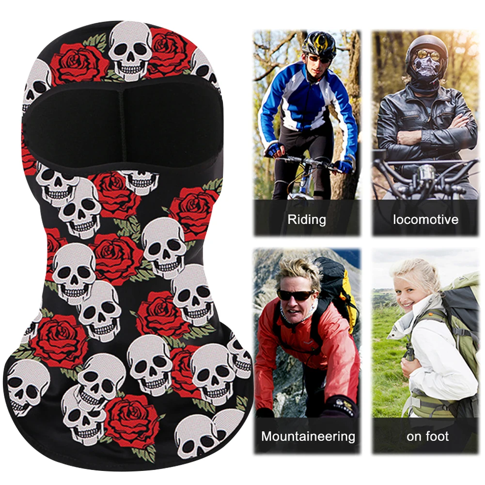 Cycling Helmet Liner Milk Silk MTB Bicycle Full Face Cover Windproof Summer Sunscreen Headwear for Outdoor Sport