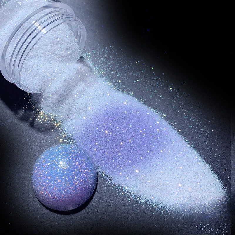 10g/box UV Sensitive Color Temperature Changing Powder DIY Handmade Nail Art Glitter Powder UV Light-changing Cosmetic Pigments