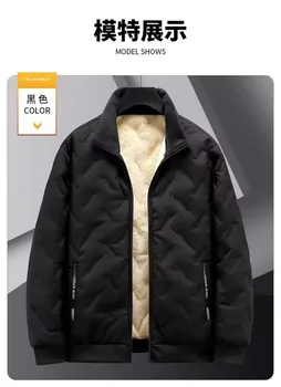 Uomo 2025 inverno antivento caldo giacca in pile spesso uomo moda cappotto casual uomo autunno marca outwear giacca classica da esterno uomo 1