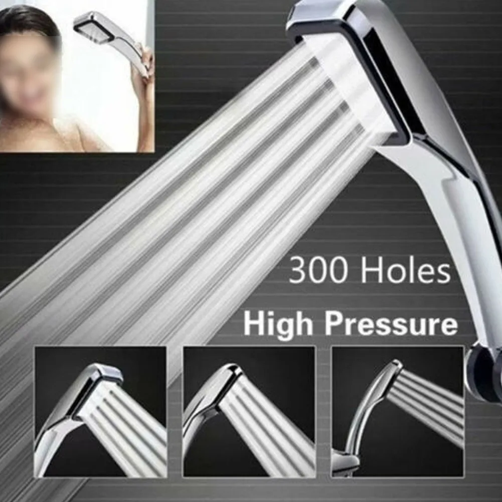 Bath Heads Shower Head Replacement 1 Pc Standard 300 Holes ABS Accessories Electroplating Handset Laser Drilling