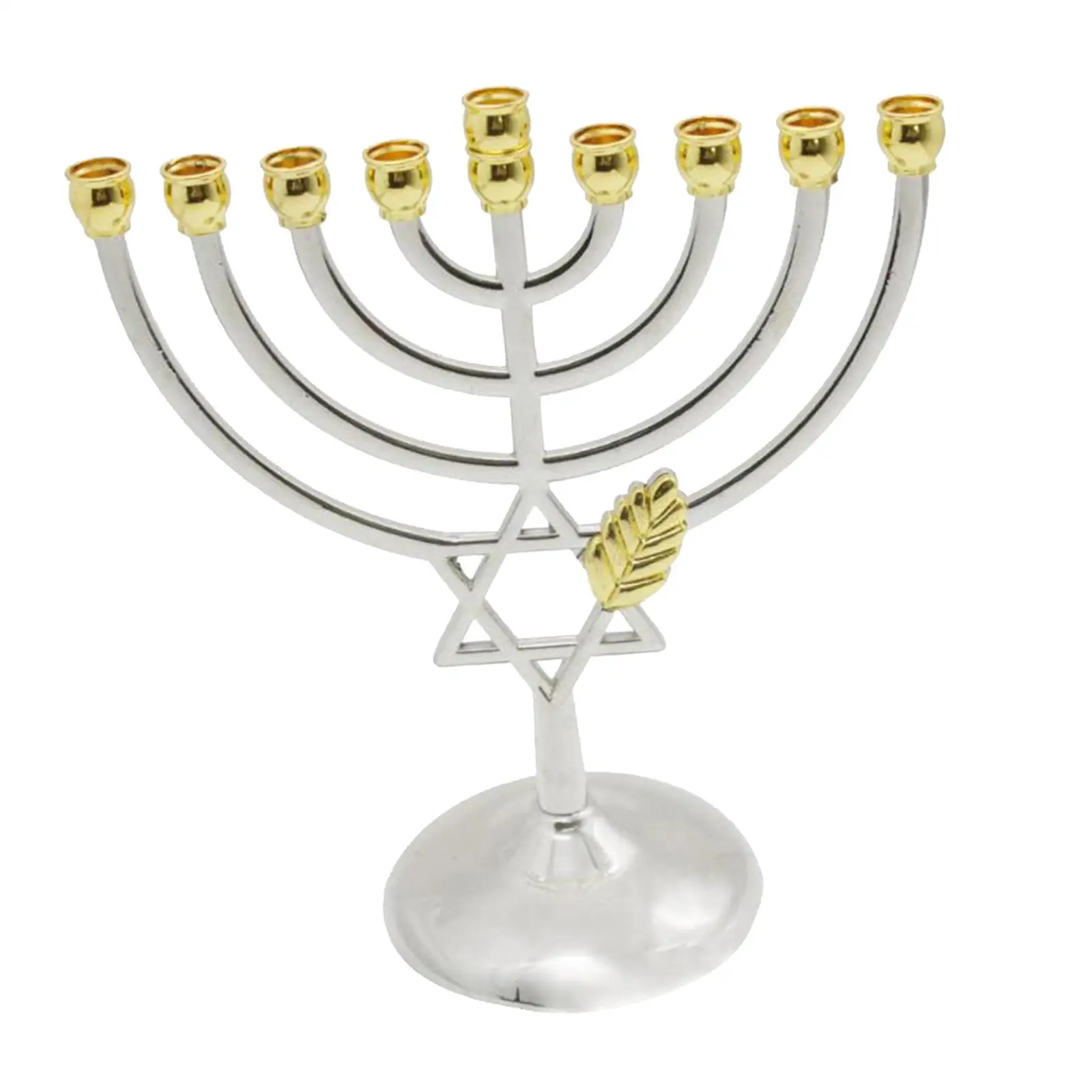 Metal Hanukkah Candleholder Candelabras Taper Candles Menorah Candlestick for Farmhouse