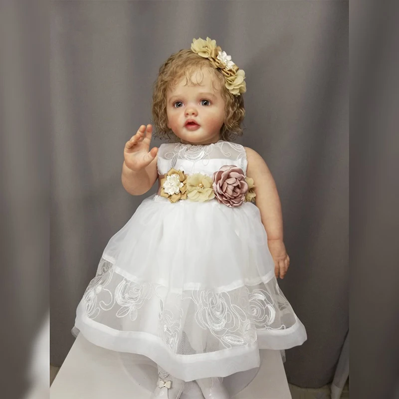 22inch Unpainted Unfinished Reborn Doll Kit Betty Fresh Color Soft