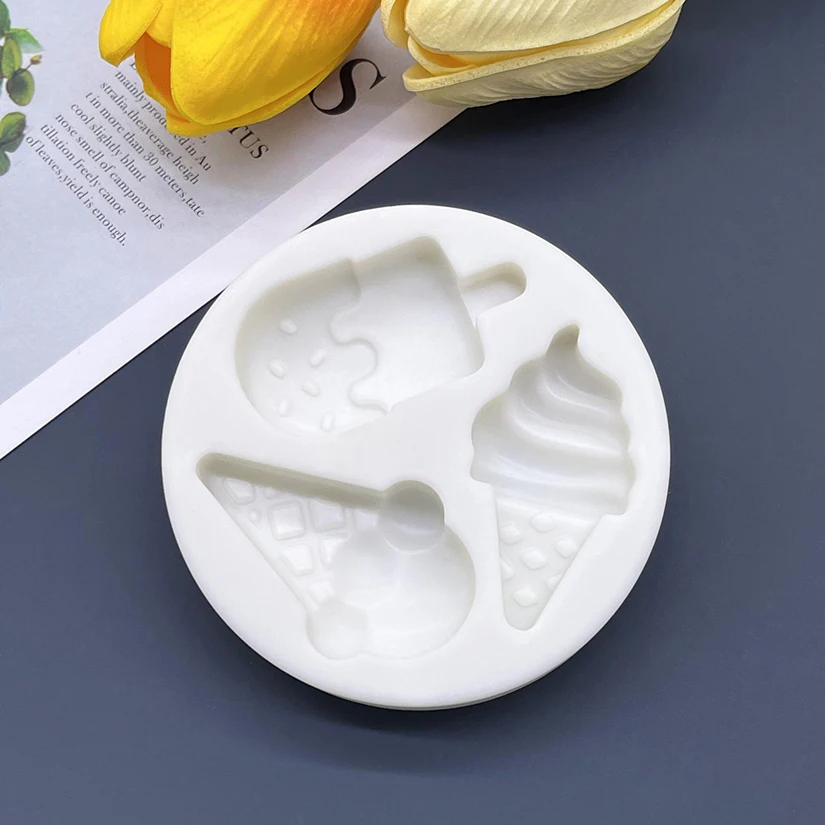 Ice Cream Shape Silicone Mold Fondant Cake Decorating Mould Chocolate Candy Cupcake Tra... - SKU ICSM1010 - UGI Packaging