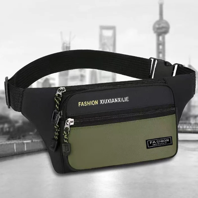 Neutral Square Pouch for Men and Women Business Travel Chest Bag