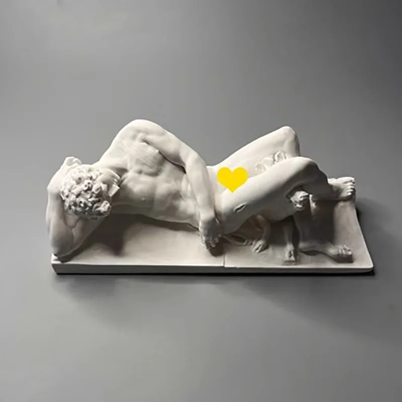 Nordic Minimalist Retro Art Plaster Figurines, Character Sculptures, Wine Cabinet, Porch Decorations, Art Teaching Aids, Gifts