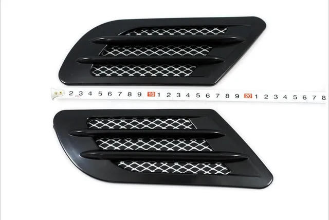 Prese D'Aria Decorativi Per Auto - Adesivi Universali In Plastica ABS, Colore Rosso - Foto 10