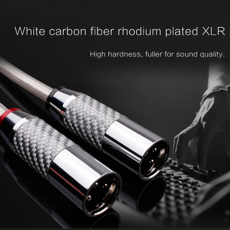 Cabo Adaptador de Áudio para Microfone Mixer Microfone Cabo de Áudio 3pin Xlr Jack Macho para Xlr Fêmea Plug Banhado a Prata Hifi Xlr Par - Image 3