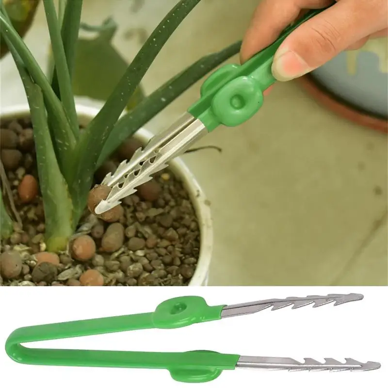 GardeningTweezerMultifunctionCurvedSerratedPrecisionTweezers