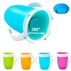 2025 Baby Learning Drinking Cup 360 Degrees Rotated Baby Water Cups Double Handle Flip Lid Leakproof Infants Water Cups Bottle 1