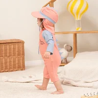 UV Baby Boy Swimsuit One Piece Swimming Jumpsuit Ruffles Bathing Suit SPF 50 Long Sleeve Kids Swimwear for Girls 1-7 Years 3
