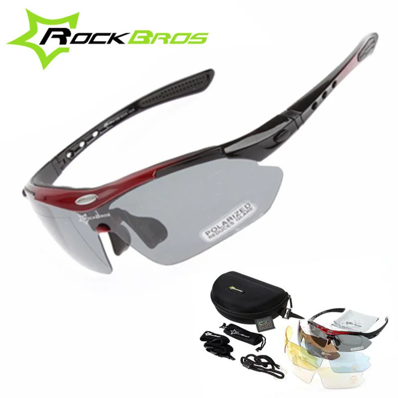 ROCKBROS Polarized Sports Men Sunglasses Road Cycling Glasses Mountain Bike 