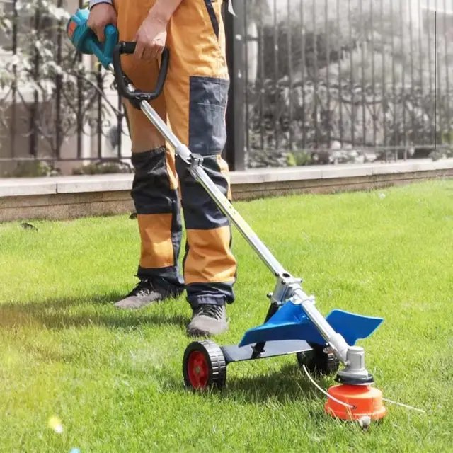 Fűnyíró Tartó Kerék 26Mm-28 Mm Gyomnövényes Segédkerekek Hordozható Húr Trimmer Kerekes Kerti Gyep Eltávolító - Image 5