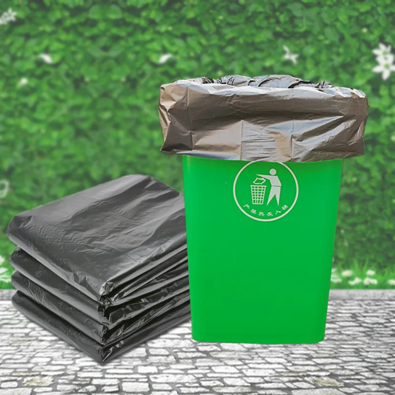 

Black Heavy Duty Big Trash Liner Bin Kitchen Waterproof Plastic Garbage Rubbish Industrial Contractor Refuse Bags