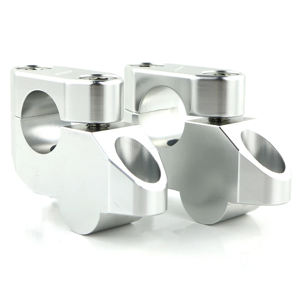 Fit For Yamaha TDM 850 1991-2000 TDM 900 2002-2011 22mm 7/8" Motorcycle Offset Handle Bar Mounting Risers Extend Moved CNC 5