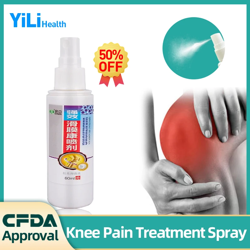 

Knee Pain Treatment Spray Joint Muscle Ache Meniscus Repair Arthritis Rheumatism Relief Synovitis Herbal Medicine 60ml