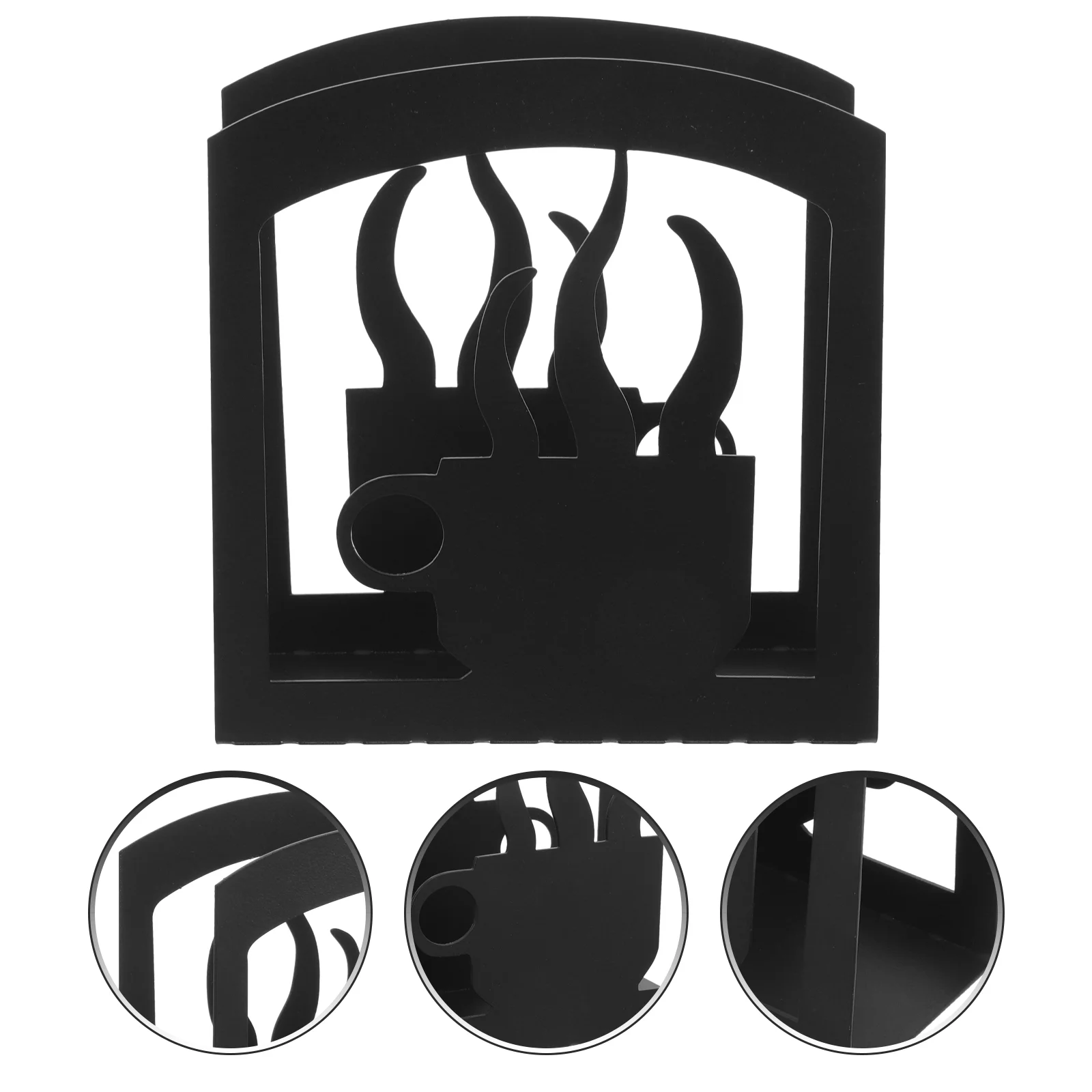 

Napkin Holder Serviette Coffe Mug Coffee Cup Desktop Stand Office Organizer Tissue Storage Wrought Iron Adornment