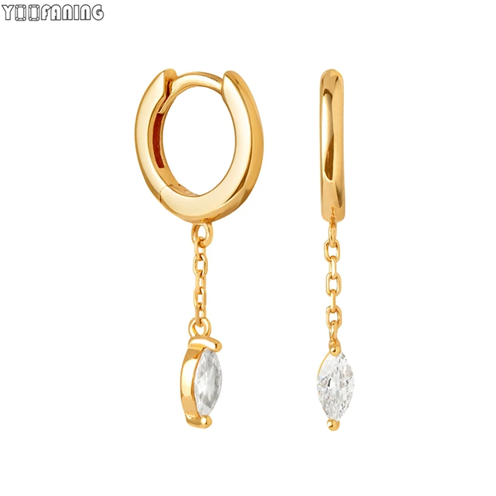 أقراط دائرية من الفضة الإسترلينية البسيطة للنساء ،...